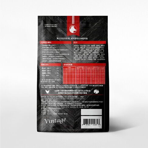 【Vintage 凡諦斯】無穀野宴鮮肉 全齡犬 天然烘培糧 雞肉+火雞肉 犬飼料 犬糧 鮮肉寵物糧_300G 1