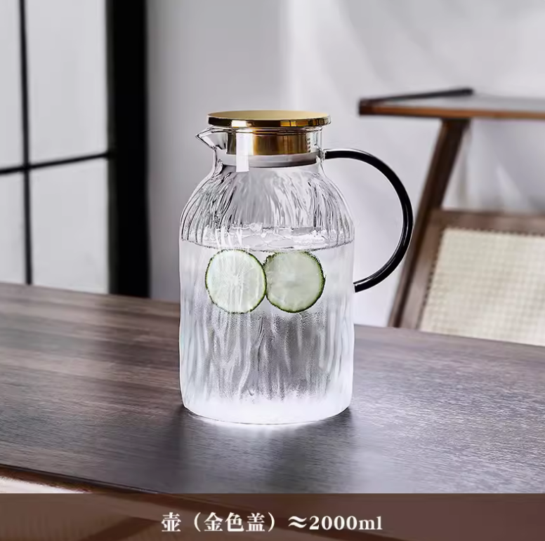 冷水壺玻璃耐熱高溫 家用大容量涼白開水壺 泡茶壺涼水壺