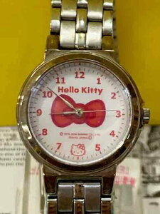 【震撼精品百貨】Hello Kitty 凱蒂貓 圓鐵錶-蝴蝶結*05232 震撼日式精品百貨