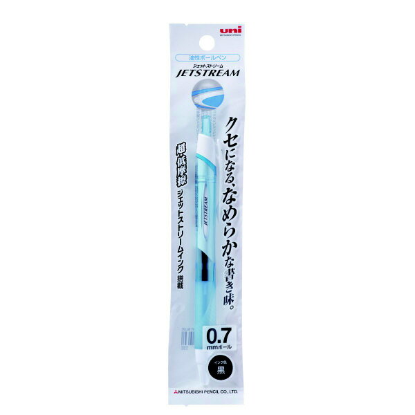 UNI JETSTREAM【黑色油性原子筆(淡藍)0.7mm】