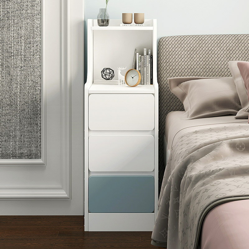 超窄床頭柜簡約現代床邊柜迷你置物架小型簡易柜子臥室儲物收納柜