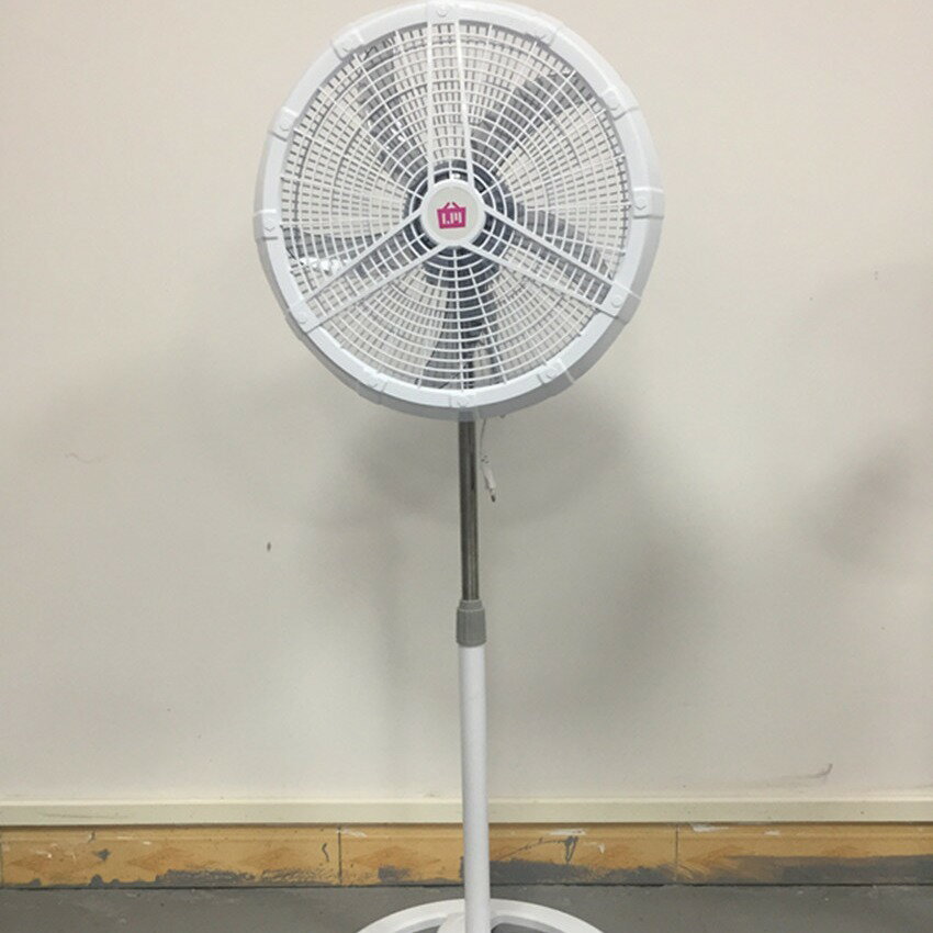 電風扇落地家用遙控定時靜音臺式宿舍110V搖頭居家辦公大風力電扇-創美
