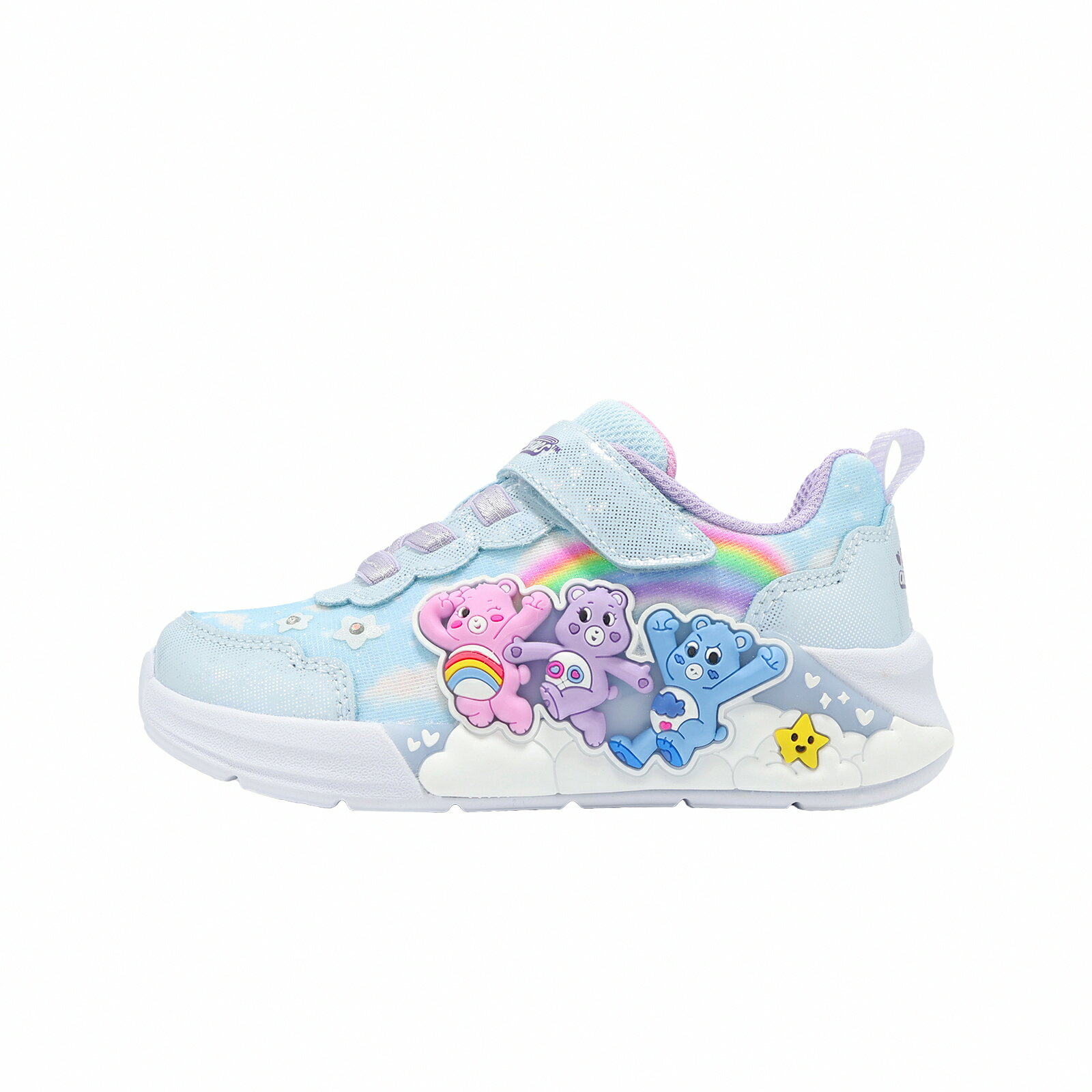 Skechers 休閒鞋 S Lights 小童鞋 學步鞋 燈鞋 彩虹熊 魔鬼氈 302392NBLMT
