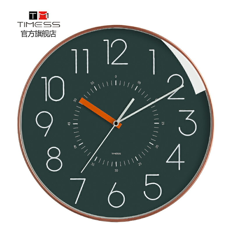 日本精工靜音機芯TIMESS時鐘表掛鐘客廳家用時尚創意石英輕奢大氣