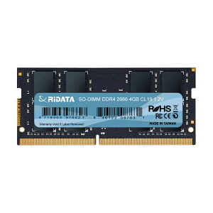 RIDATA 錸德 4GB DDR4 2666/SO-DIMM 筆記型電腦記憶體 /個 4719303976627