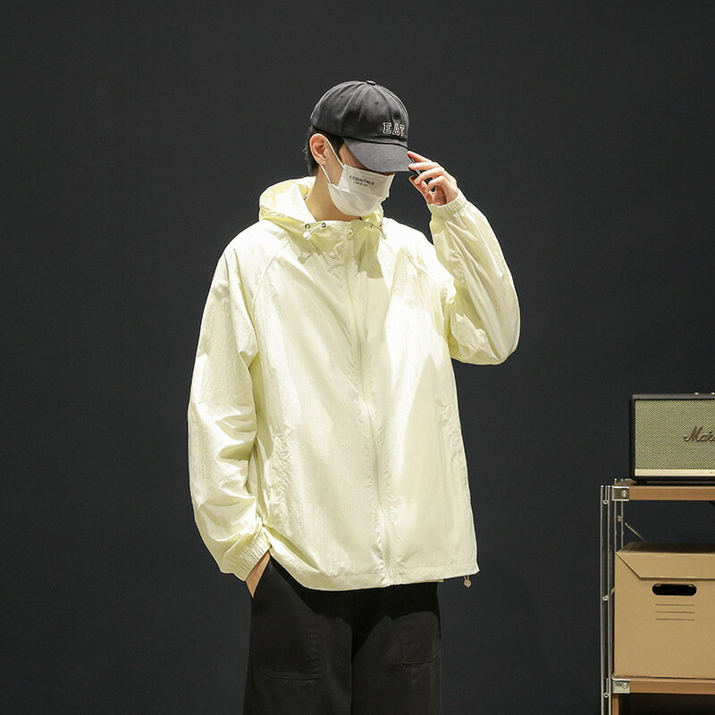 UPF50冰絲防曬衣男2025新款春夏薄戶外登山速乾衣男款防紫外線服