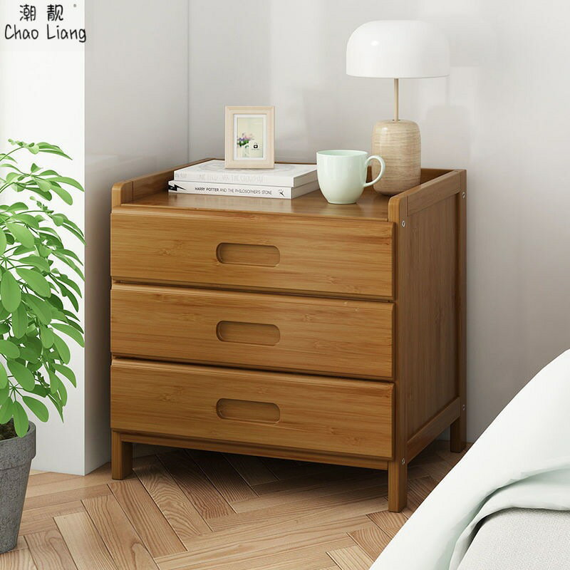 床頭櫃 床頭收納櫃實木櫃子小型約小櫃子臥室家用床邊櫃儲物櫃
