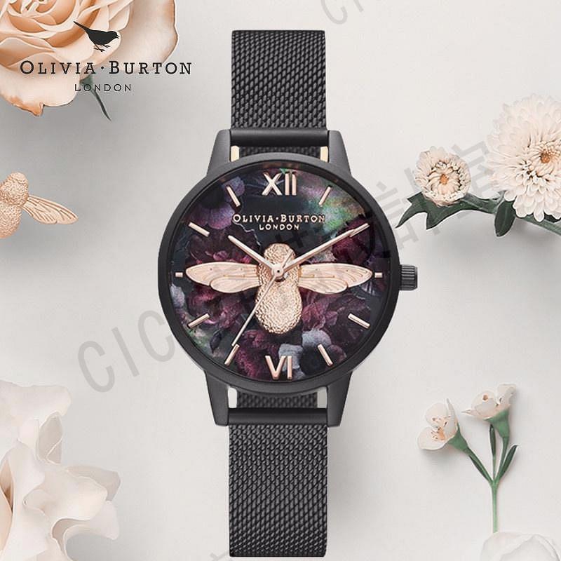 OliviaBurton手錶女防水3D小蜜蜂英國小眾學生時尚禮物女士手錶【亞德機械五金家居】