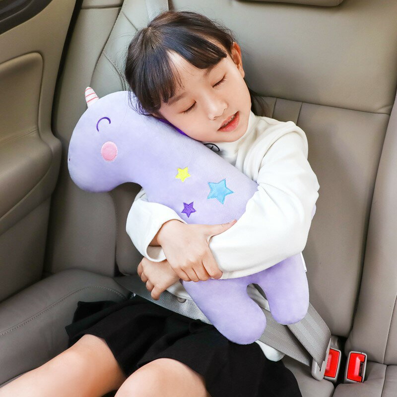 創意汽車兒童安全帶防勒脖護肩套限位器調節固定器車載睡覺神器