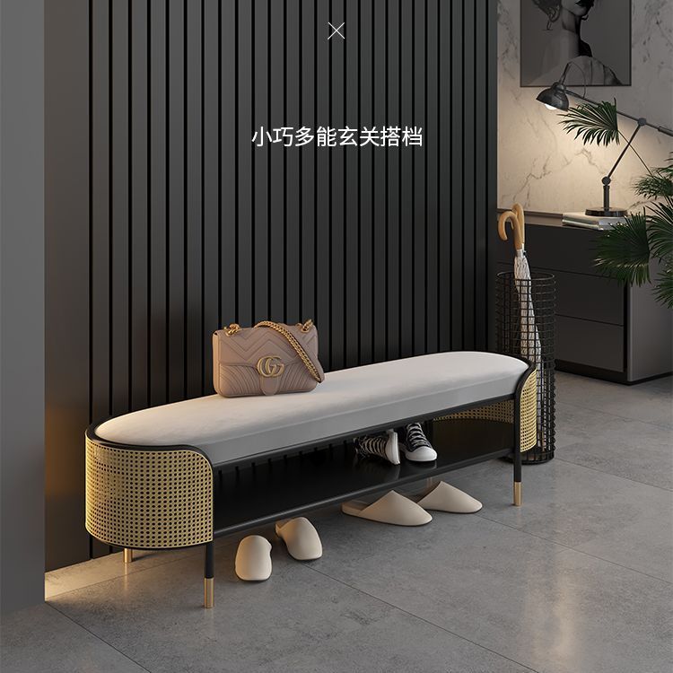 玄關換鞋凳門口可坐長凳輕奢高級鞋柜可收納客廳家用一體穿鞋凳