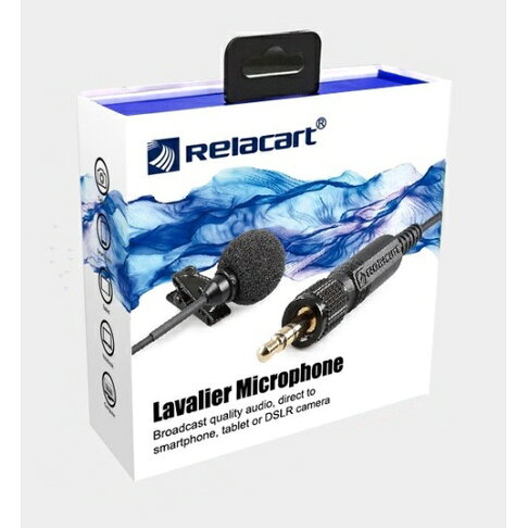 Relacart 力卡 LM-P01 領夾式麥克風 1.2米 全指向性 迷你麥克風 訪談 直播 採訪 領夾麥克風|領券最高折$220 0