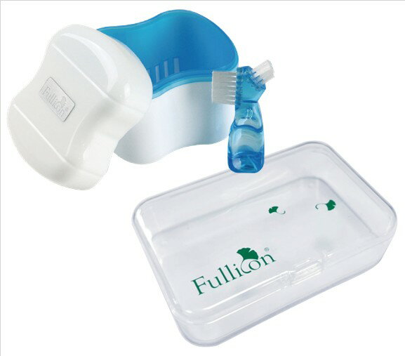 牙齒矯正 清潔收納組 假牙清潔盒 清潔刷 牙套 矯正器 收納盒【護立康】 1