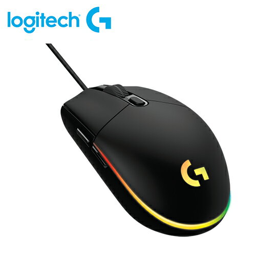【Logitech 羅技】G102 第二代 RGB 炫彩遊戲滑鼠 黑【三井3C】
