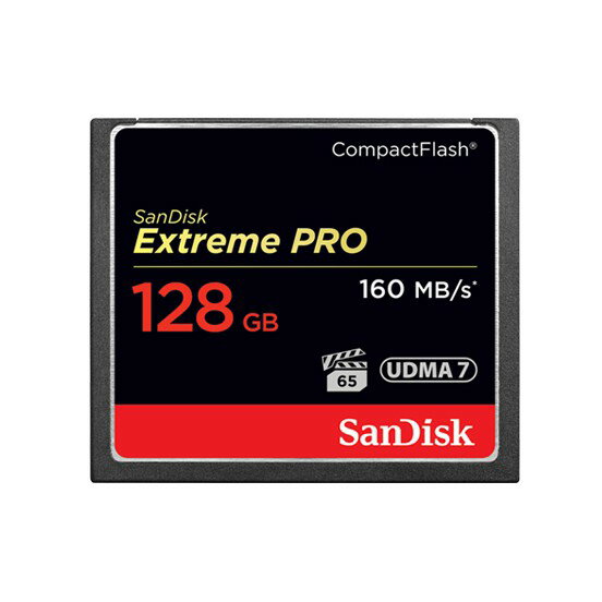 SanDisk Extreme Pro 128G 160M CF記憶卡專業攝影師和錄影師高速記憶卡