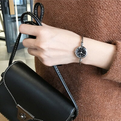 手錶 小清新日系簡約手鐲手鍊手錶復古百搭學生休閒少女表小巧氣質腕表『XY2475』