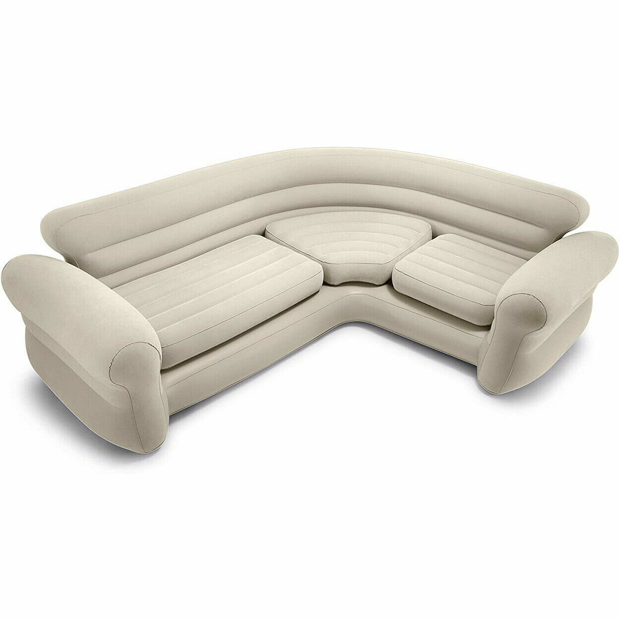 懶人沙發 INTEX68575雙人貴妃沙發 午休躺椅轉角懶人沙發充氣沙發床