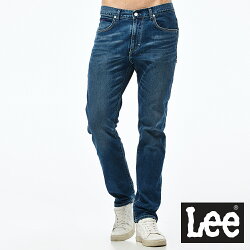 Lee 牛仔褲 726中腰舒適小直筒牛仔褲/UR-男款-藍