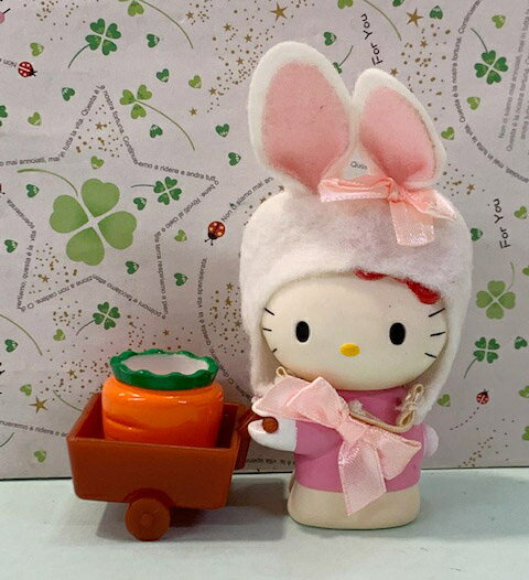 【震撼精品百貨】Hello Kitty 凱蒂貓 三麗鷗 KITTY兔子絨毛推車玩具*00140 震撼日式精品百貨