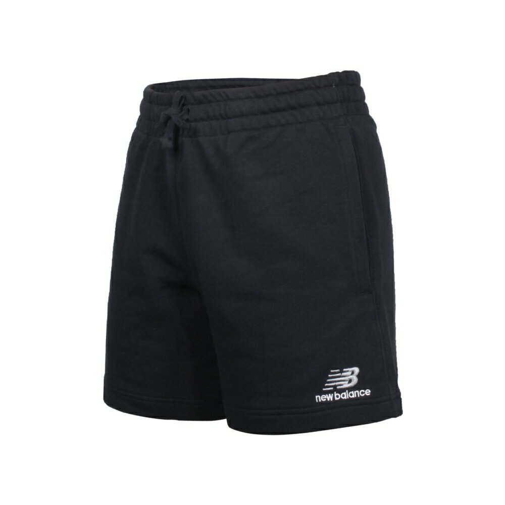NEW BALANCE 男女棉質短褲(針織 運動 慢跑 路跑 NB「US21500BK」≡排汗專家≡