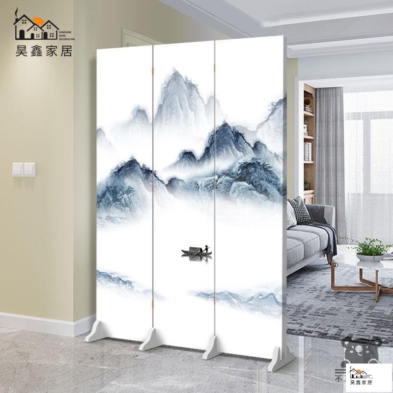 公司貨 可開發票 【免運 客製化】贈送底座+輪子 客製化屏風 北歐風屏風 簡約屏風 臥室屏風 客廳屏風隔間 隔斷屏風 辦公室屏風全館八折 工廠現貨直銷 特惠/年底鉅惠 5h108 3