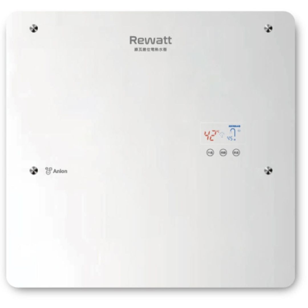 【點數10%回饋】Rewatt 綠瓦 QR-109FS 數位恆溫變頻電熱水器 ★大流量9900W、鏡面除霧設計、負離子
