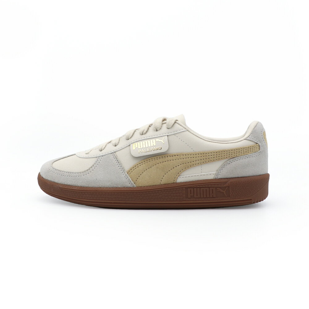 【全館滿額折】Puma Palermo Lth 米黃 皮革 麂皮 復古 平底 休閒鞋 男款 B6262【新竹皇家39646413】