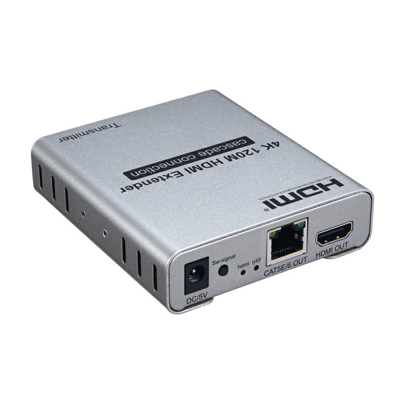 全網最低價~HDMI 4K網線延長器120米串聯式級聯一對多無損零延時HDMI環出級聯 2