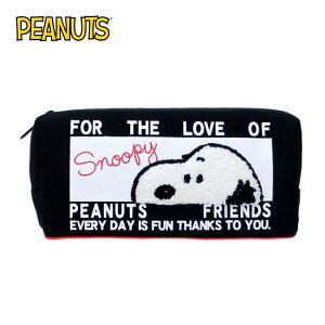 【日本正版】史努比 立體絨毛 筆袋 鉛筆盒 化妝包 收納包 Snoopy PEANUTS - 846483
