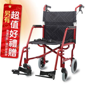 來而康 必翔銀髮 手動輪椅 PH-163A 攜帶型看護輪椅 輪椅補助B款 贈 黑色專用手提袋