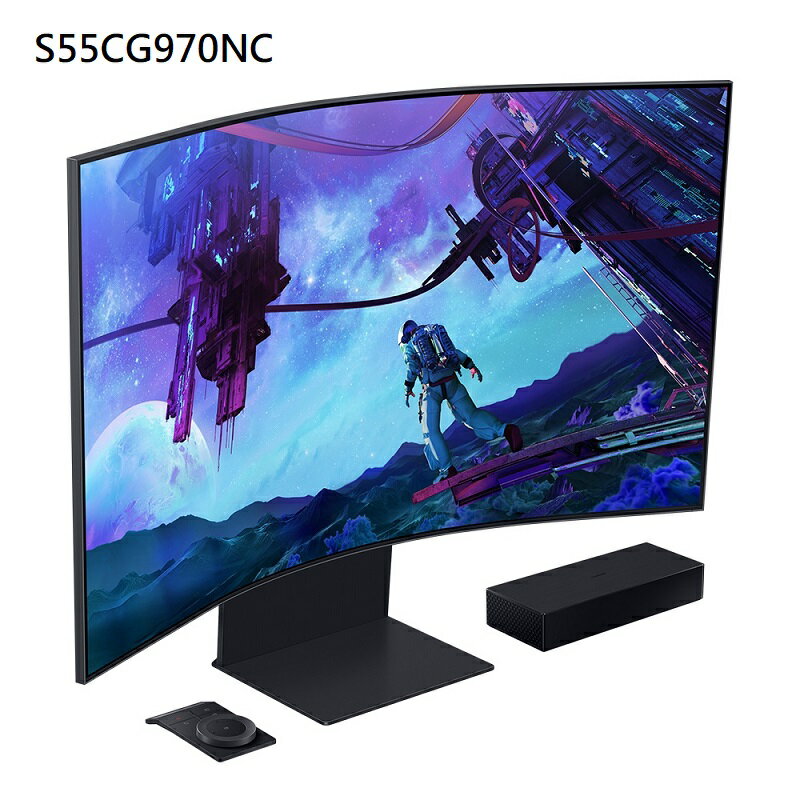 【享最高折300】三星 S55CG970NC 55型 Odyssey ARK Mini LED HDR曲面電競螢幕