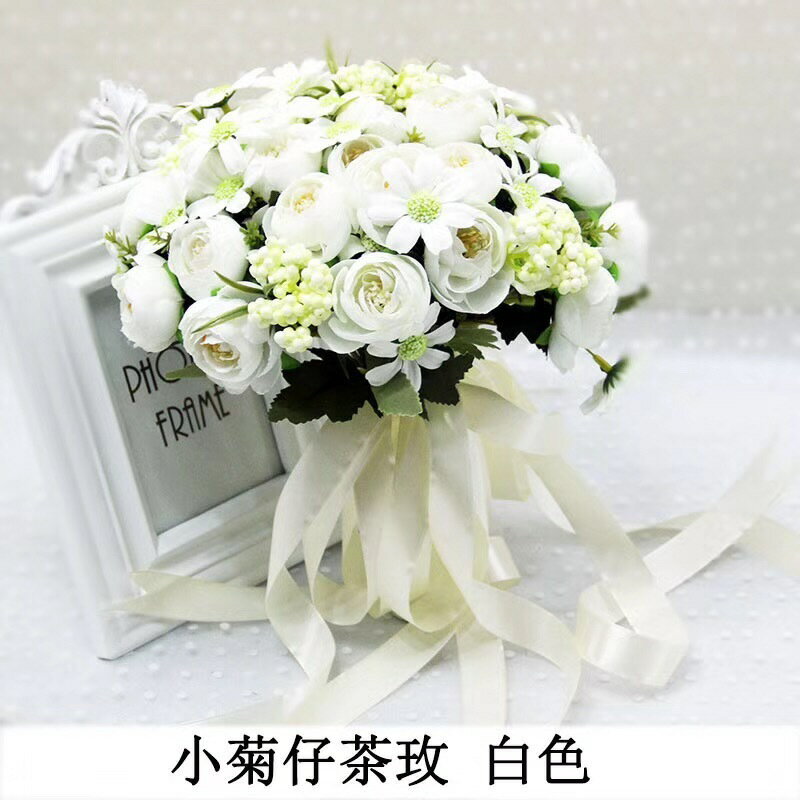 新款創意手捧花拍照婚紗照攝影道具模擬韓式婚禮新娘拋花手拿花束