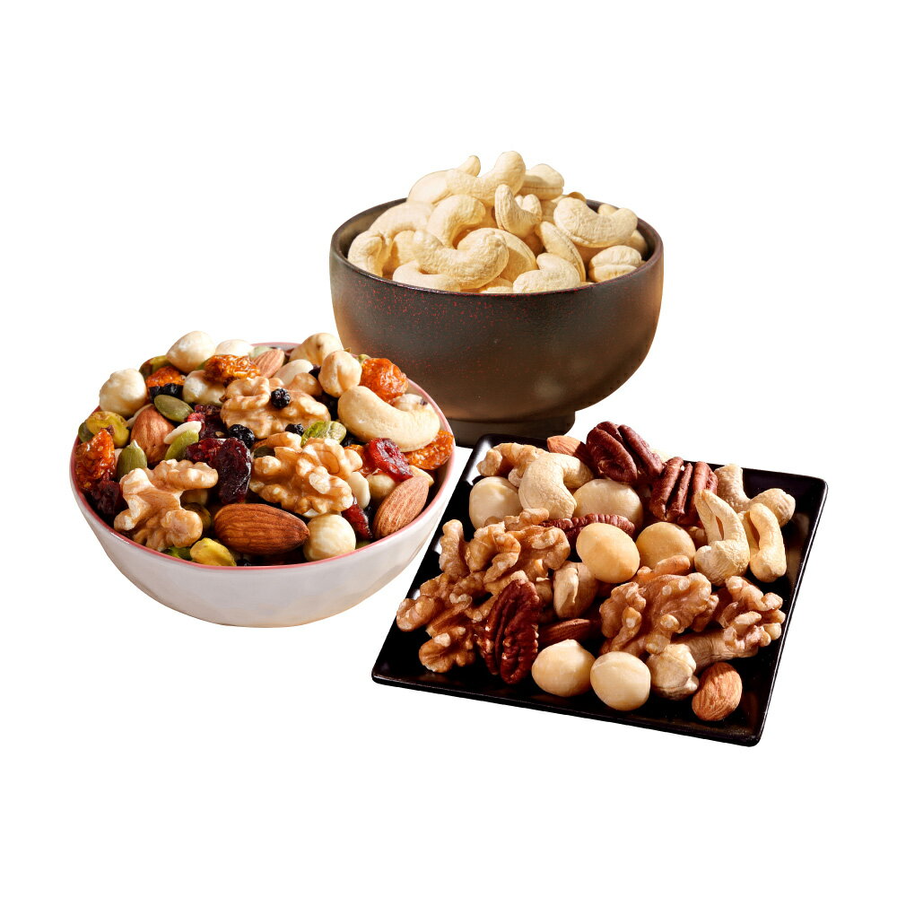 【含運】活力綜合堅果280G(口味任選)+原味腰果280G+開心莓好纖果280G 3入組【每日優果】 1