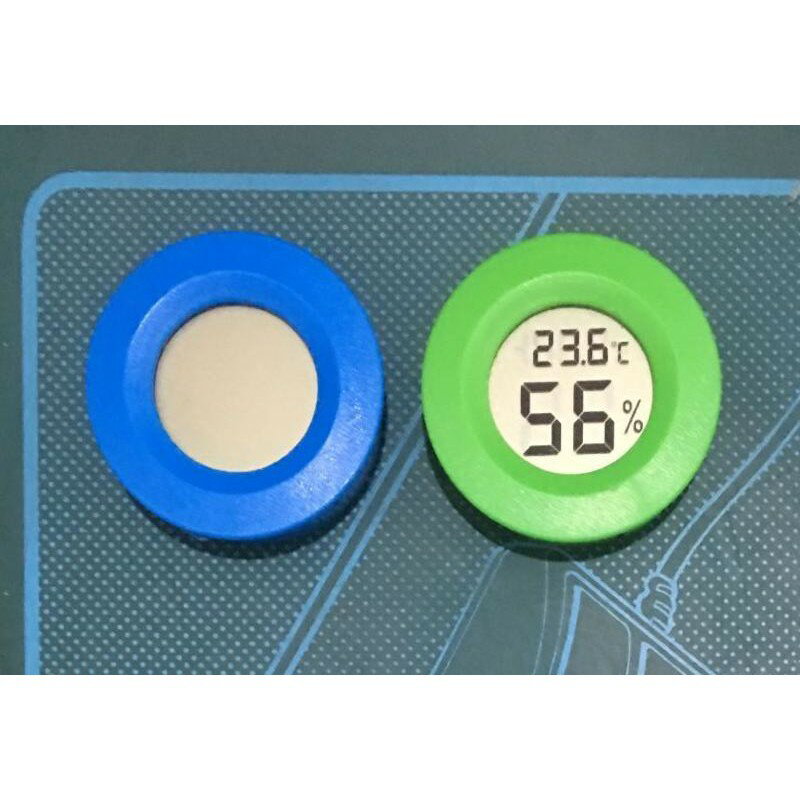 圓形電子溫濕度計 爬蟲類壓克力箱 寵物溫箱 電子溫度計 電子濕度計 數字顯示溫濕度計 AG13鈕扣電池【現貨】