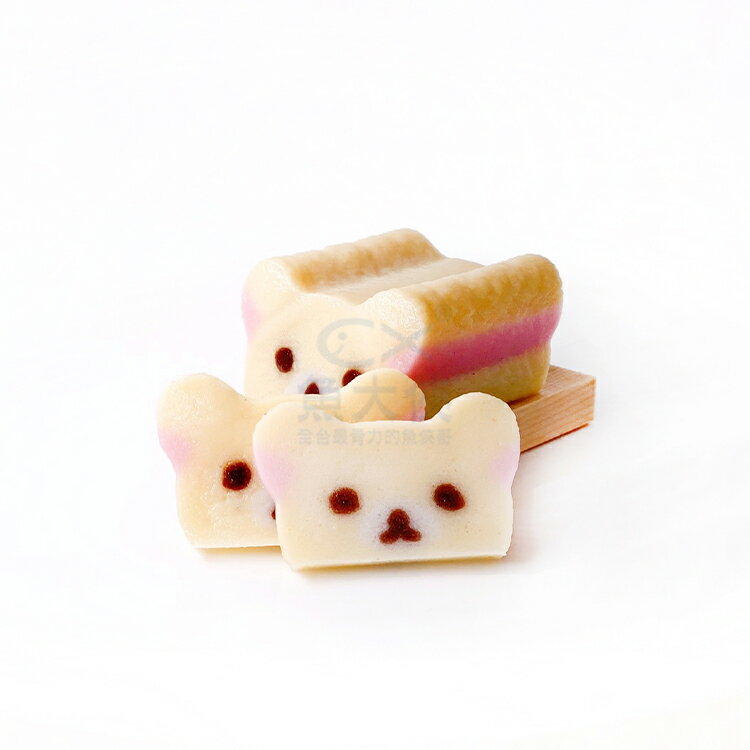 拉拉熊(懶懶熊)商品，拉拉熊餅乾與甜點推薦到日本-小白熊魚板(65g/包)#白熊-2D1A【魚大俠】FF731