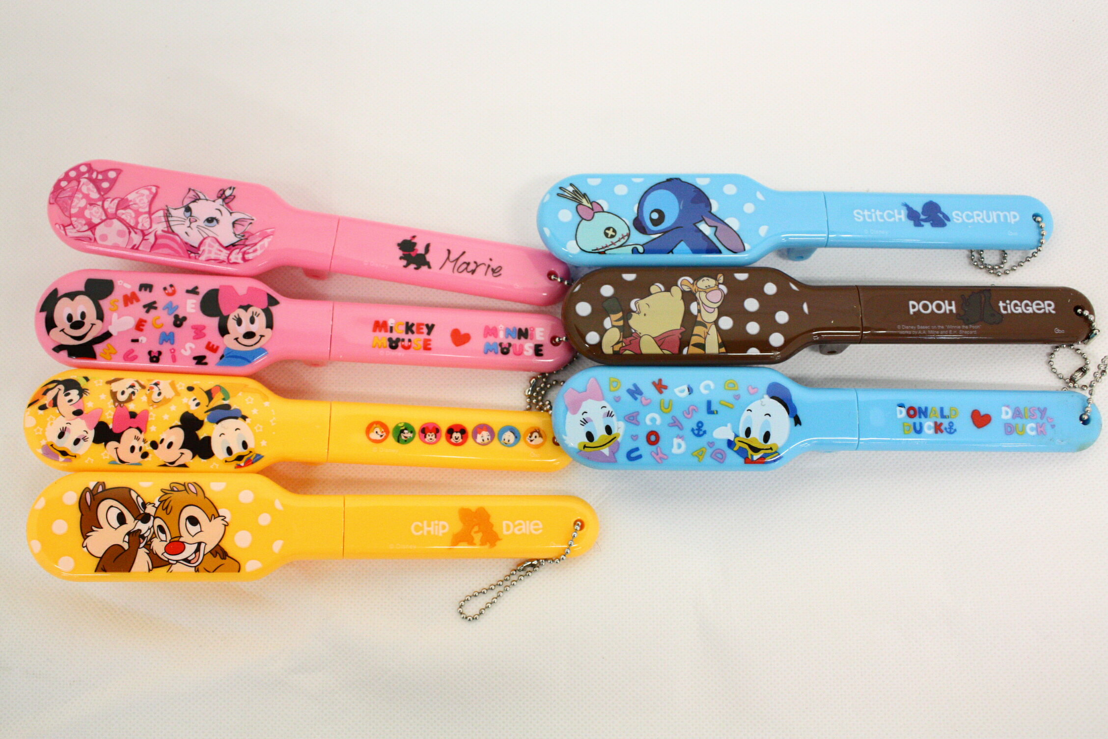 迪士尼對折梳 米奇米妮 維尼 史迪奇 奇奇蒂蒂 唐老鴨 瑪麗貓 正版授權 T0001 264