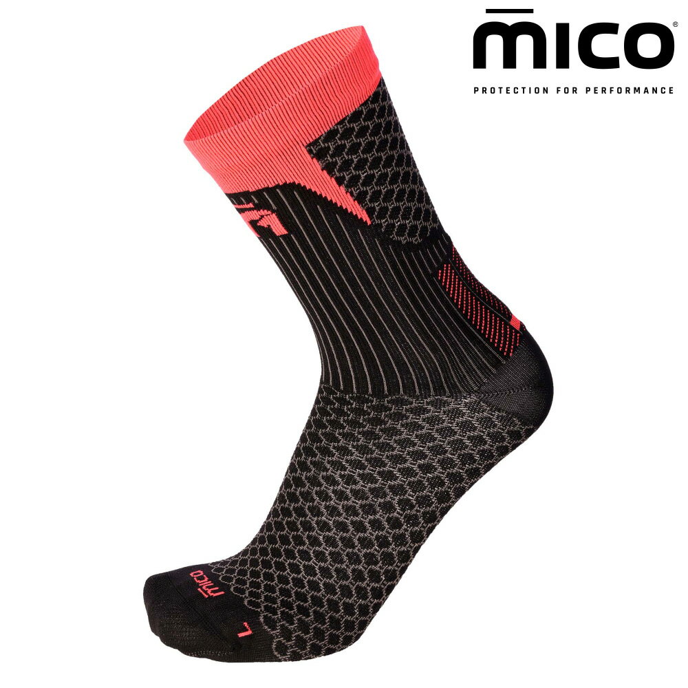 MICO M1 輕量中筒越野跑襪 CA0106 (21) / 城市綠洲(襪子 透氣 快乾 義大利)