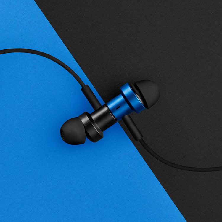 小米雙動圈耳機藍色有線運動入耳式3.5mm手機耳機通用 全館免運