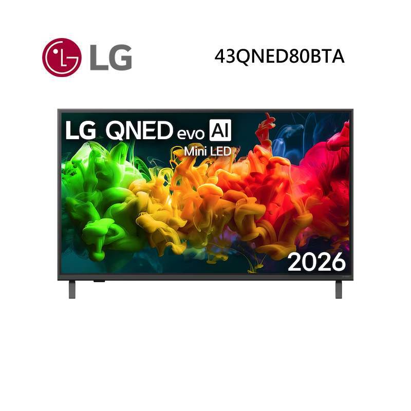 (點數10%回饋)LG 樂金 43QNED80BTA 43型 QNED evo AI 4K 智慧顯示器 80系列