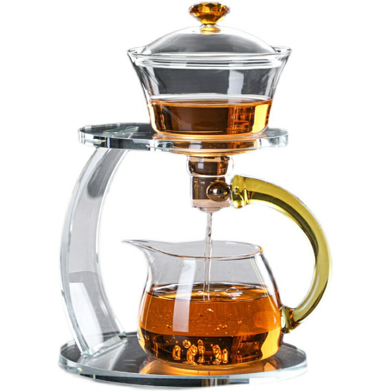 玻璃半全自動茶具套裝懶人家用吸磁感應泡茶壺沖泡茶神器功夫茶杯 4