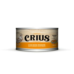 【CRIUS 克瑞斯】天然紐西蘭無穀貓用主食餐罐-放養雞 90G/24罐