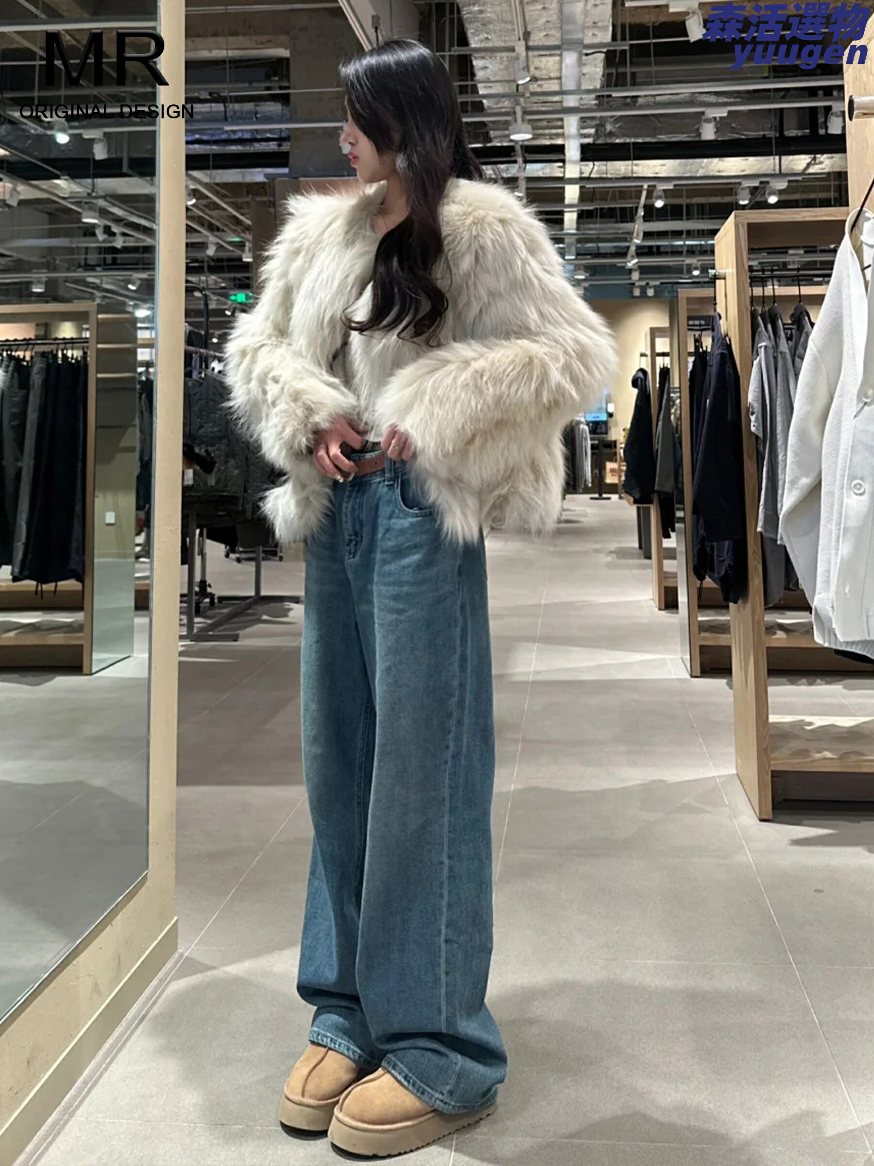 女生牛仔褲推薦，女生牛仔褲推薦-牛仔寬褲推薦到【顯瘦百搭】高腰牛仔褲 闊腿褲 直筒褲 拖地褲 復古藍 垂感面料 春季新款 寬鬆休閒 高腰設計 適合通勤逛街