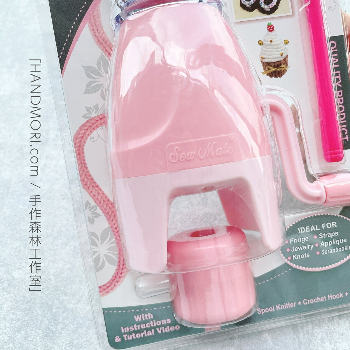 手作森林 Sew Mate【斜口手搖自動編織器】台灣製 搖桿編織 I-Cord 莉莉安 幸運帶 飾品 3