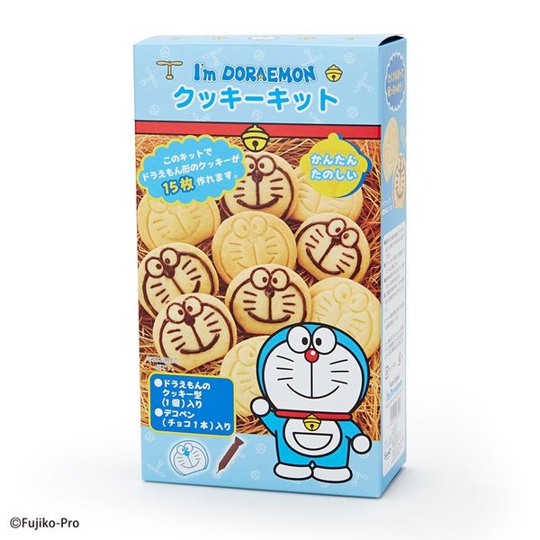 大賀屋 日貨 哆啦A夢 餅乾DIY組 餅乾 餅乾模型 餅乾食譜 零食 小叮噹 Doraemon 正版授權 J00040081