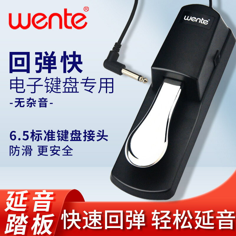 公司貨 免運 可開票 鋼琴延音踏板樂器通用電子琴鋼琴數碼合成器金屬延音器輔助踩踏器