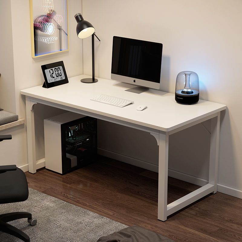 電腦桌臺式家用辦公桌白色簡約現代臥室書桌學習寫字臺桌簡易桌子