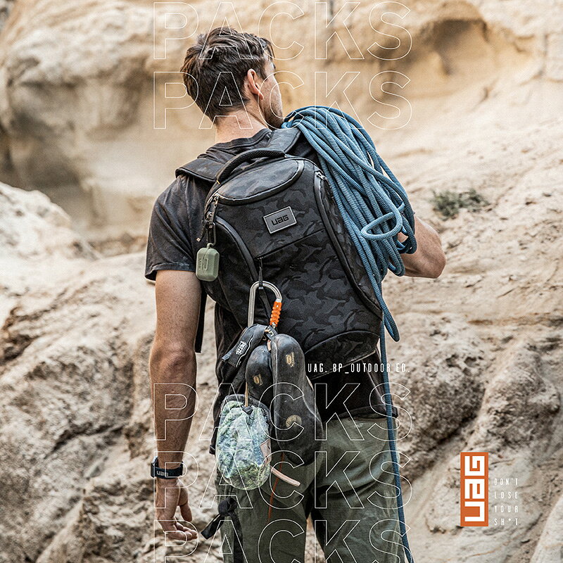 UAG 軍規 防摔 潮流後背包 電腦包 後背包 筆電包 平板包 登山包 運動包 18L 大容量 防撞 1