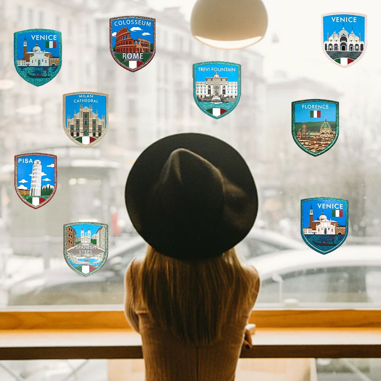 《炫彩玻璃貼系列》義大利 一套9張 金銀五彩蔥玻璃窗貼 防水無需自裁裝飾素材 適用於冰箱 水壺 品裝飾貼畫貼 不殘膠【領券滿額再折千12/31止】 8 《炫彩玻璃貼系列》義大利 一套9張 金銀五彩蔥玻璃窗貼 防水無需自裁裝飾素材 適用於冰箱 水壺 品裝飾貼畫貼 不殘膠【領券滿額再折千12/31止】 8