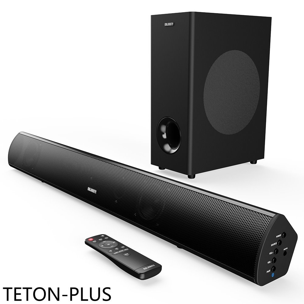 APP下單4%點數★Majority英國【TETON-PLUS】2.1聲家庭劇院藍芽喇叭Soundbar聲霸音響(商品卡500元)
