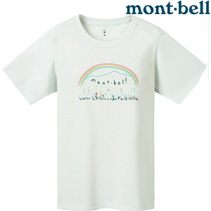 Mont-Bell Wickron 女款 排汗衣/圓領短袖 1114480 NIJI彩虹 SNWT 雪白