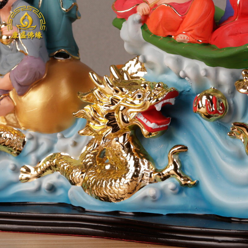 八仙過海擺件龍船八仙神像工藝擺設吉祥家居風水保平安人物擺件| 協貿